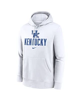 Nike Men's White Kentucky Wildcats Primetime Club Fleece Pullover Hoodie