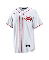 Nike Men's Matt McLain White Cincinnati Reds Home Replica Jersey