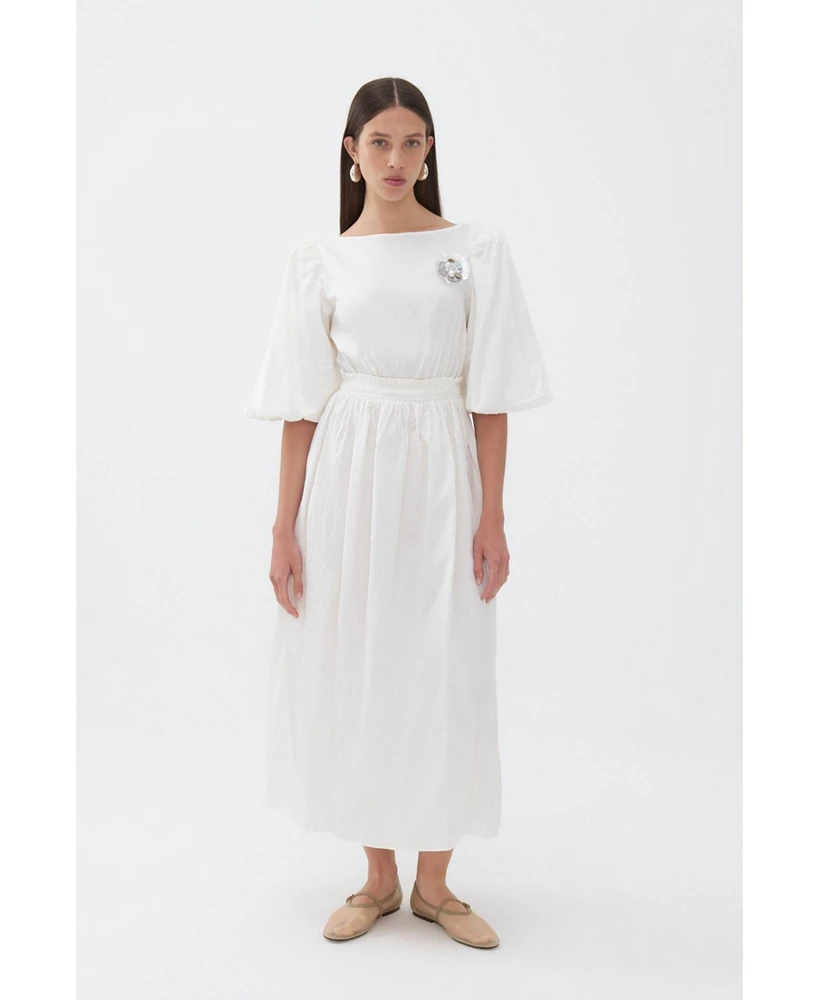 Nocturne Women's Balloon Sleeve Maxi Dress