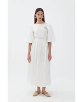 Nocturne Women's Balloon Sleeve Maxi Dress