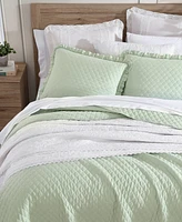 Closeout! Laura Ashley Claire 3 Piece Quilt Set