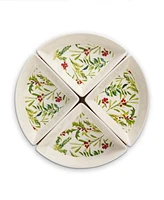 Thirstystone Holly Berry Lazy Susan,set of 5