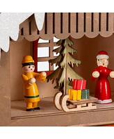 Gerson International Wood Holiday Scene Advent Calendar