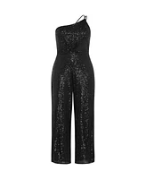 City Chic Women's Savanna Sequined Jumpsuit