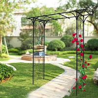 Streamdale Furniture Rust-Resistant Metal Garden Arbor for Climbing Plants