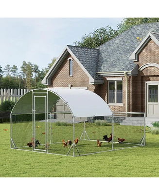 Simplie Fun Multipurpose Pet Playpen with Secure Walls, Shady Roof, and Walk-in Design