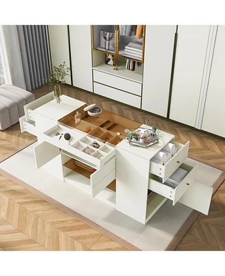 Streamdale Furniture Modern Luxury Island Vanity & Storage Cabinet Elegance Meets Functionality