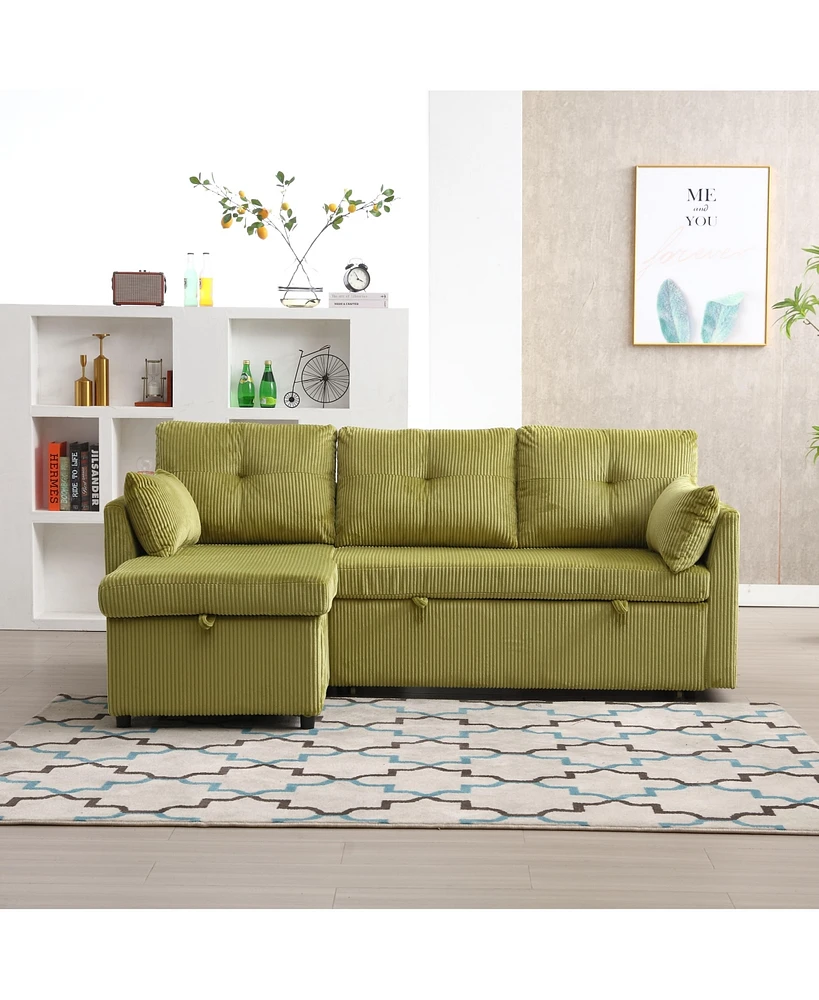 Streamdale Furniture Spacious Modular Sofa with Hidden Storage and Durable Velvet Fabric