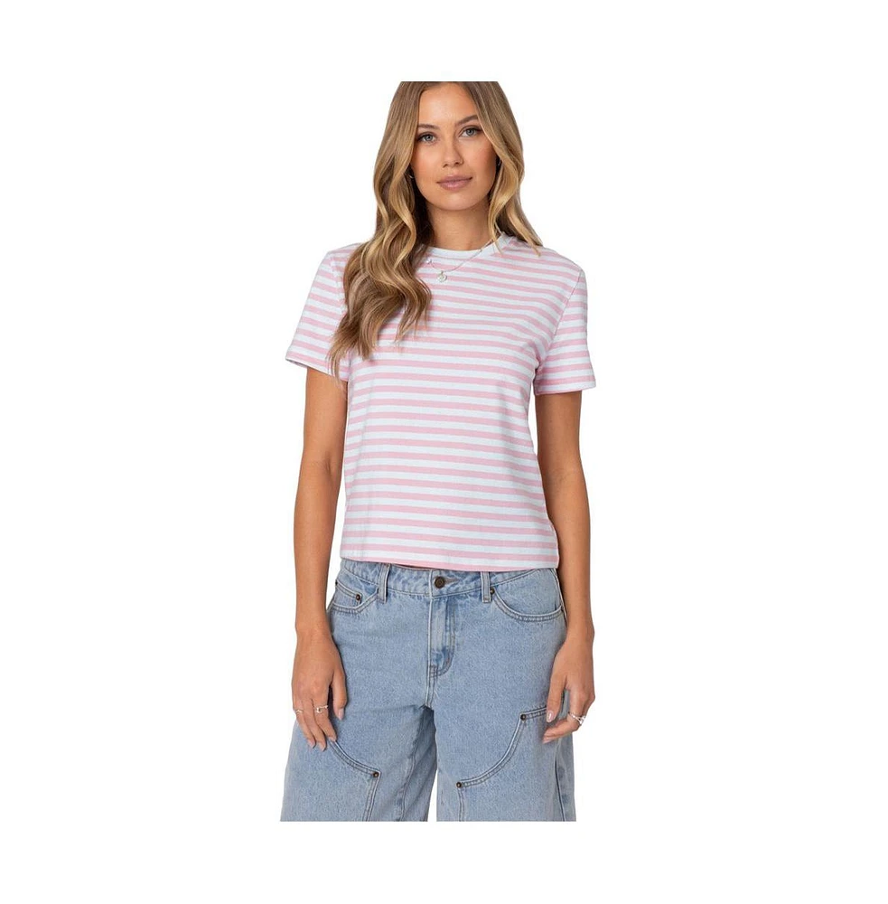 Edikted Women's Callahan Striped T Shirt