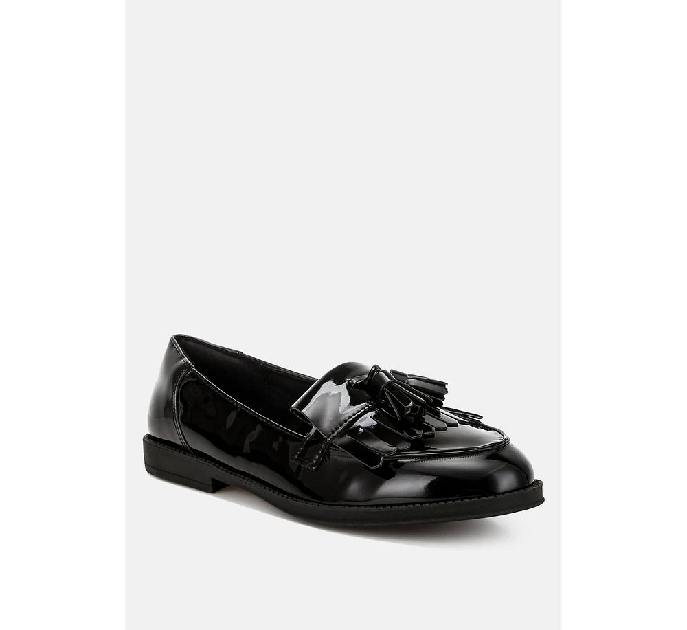 Blaneth Tassel Faux Leather Loafers