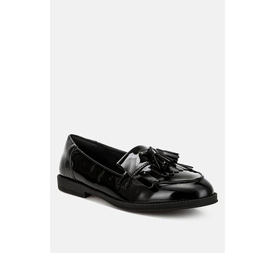 Blaneth Tassel Faux Leather Loafers
