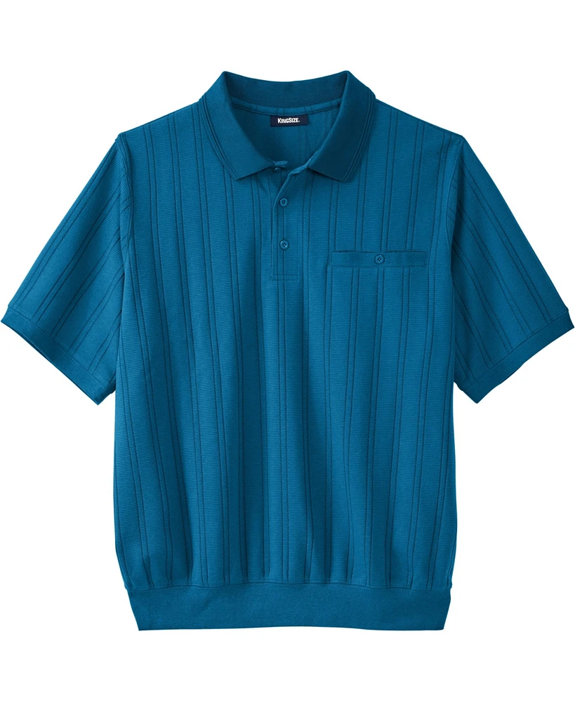 KingSize Big & Tall Banded Bottom Polo Shirt