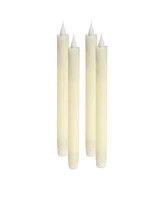 Slickblue Led Wax Taper Candle with Moving Flame (Set of 4)