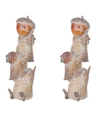 Slickblue Harvest Bird Stack Figurine (Set of 2)