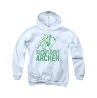 Dc Comics Boys Youth Archer Pull Over Hoodie / Hooded Sweatshirt