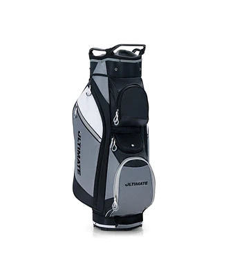 Slickblue 14-Way Golf Cart Stand Bag with Waterproof Rain Hood