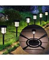 Maggift 6 Pack Solar Pathway Lights, 6 Lumen