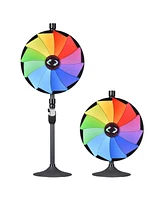 WinSpin 24" Dual Use Prize Wheel Tabletop or Floor Stand Spinning Wheel Tradeshow Carnival Game