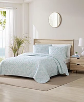 Tommy Bahama Home Art Of Palms Reversible Piece Quilt Set
