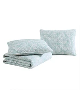 Tommy Bahama Home Art Of Palms Reversible 3 Piece Quilt Set, King