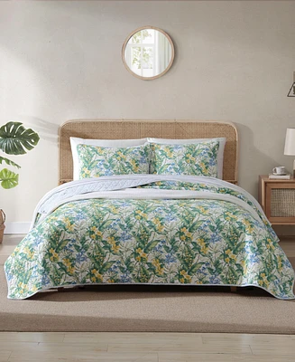 Closeout! Tommy Bahama Home Paradise Point Reversible 3 Piece Quilt Set, King