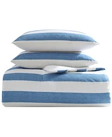 Closeout! Tommy Bahama Home Awning Stripe 3 Piece Comforter Set