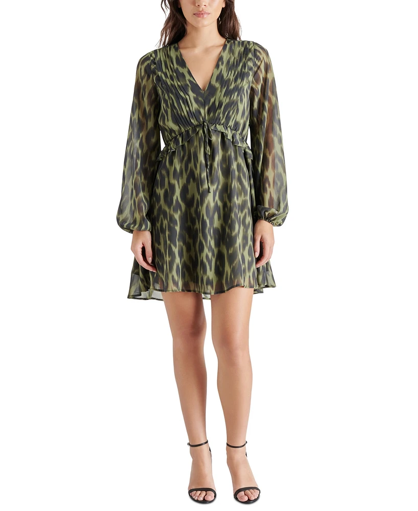 Steve Madden Women's Rami Leopard-Print Mini Dress