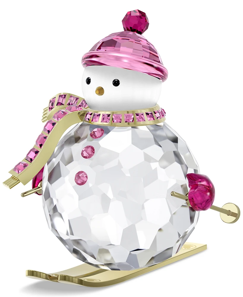 Swarovski Crystal and Gold-Tone Snowman Figurine