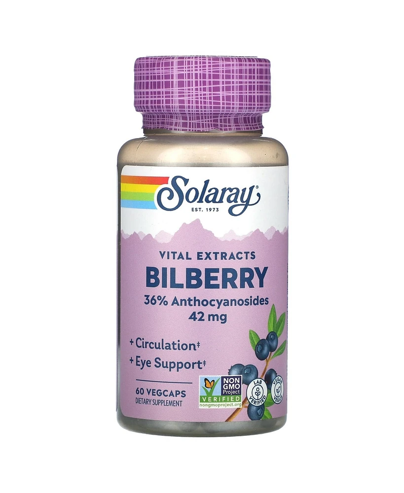 Solaray Vital Extract Bilberry 42 mg