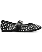 Dv Dolce Vita Women's Mellie Buckle Strap Mesh Mary Jane Flats