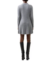 French Connection Women's Vhari Button-Up Mini Sweater Dress