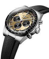 Longines Men's Swiss Automatic Chronograph Conquest Rubber Strap Watch 42mm