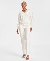 Anne Klein Flare Leg Compression Pant