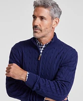 Club Room Men's Cable-Knit Full-Zip Sweater, Created for Macy's