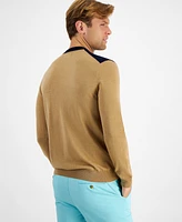 Club Room Men's Fox-Pattern Merino Crewneck Sweater, Created for Macy's