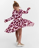 Epic Threads Girls Blurred Floral-Print Skater Dress, Created for Macy's