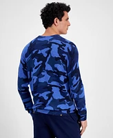 Club Room Men's Printed Camo Cashmere Sweater, Created for Macy's