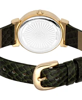 Roberto Cavalli Women's Quartz Leather Watch 32mm