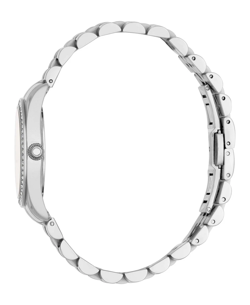 Roberto Cavalli Women's Quartz Silver-tone Stainless Steel Watch 31mm