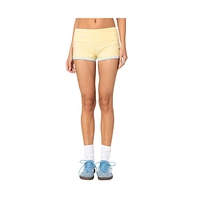 Edikted Women's Lucky Contrast Fold Over Shorts