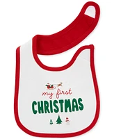 Carter's Baby My First Christmas Cotton Teething Bib