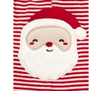 Carter's Baby My First Christmas Cotton Bodysuit & Striped Pants, 2 Piece Set