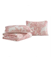 Tommy Bahama Home Coral Garden Reversible Piece Quilt Set