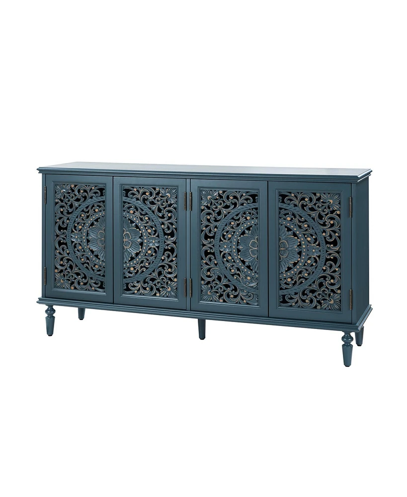 Hulala Home Ismenides Traditional 63”Wide Sideboard with Solid Wood Legs