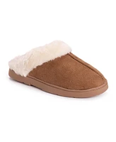 Muk Luks Women's Faux Suede Clog, Caramel, Small