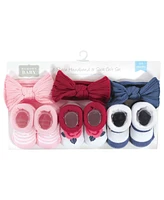 Hudson Baby Baby Girls Headband and Socks Giftset, Blue