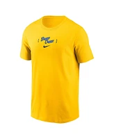 Nike Men's Gold Milwaukee Brewers City Connect 2-Hit T-Shirt