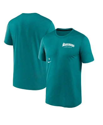 Nike Men's Aqua Seattle Mariners Authentic Collection Early Work Tri-Blend Performance T-Shirt