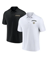 Fanatics Men's New Orleans Saints Lockup Two-Pack Polo Shirt Set