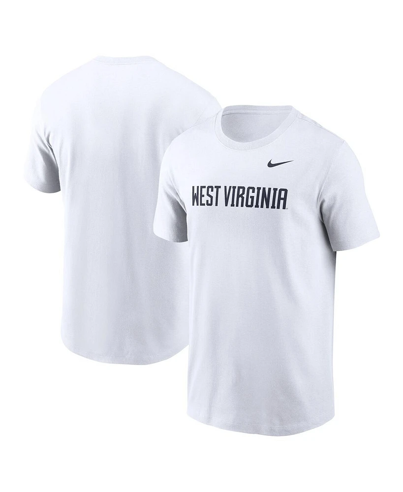 Nike Men's White West Virginia Mountaineers Primetime Evergreen Wordmark T-Shirt